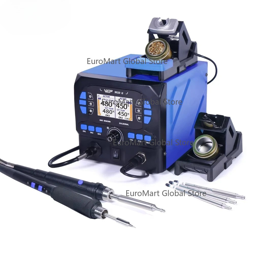 C210 Precision Soldering Station - 992D-II 2 w 1 Wyświetlacz LCD