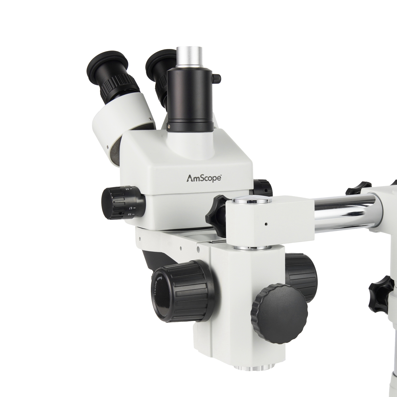 Trinocular Stereo Microscope 7X-45X - Głowica mikroskopu stereoskopowego trójokularowego z zoomem