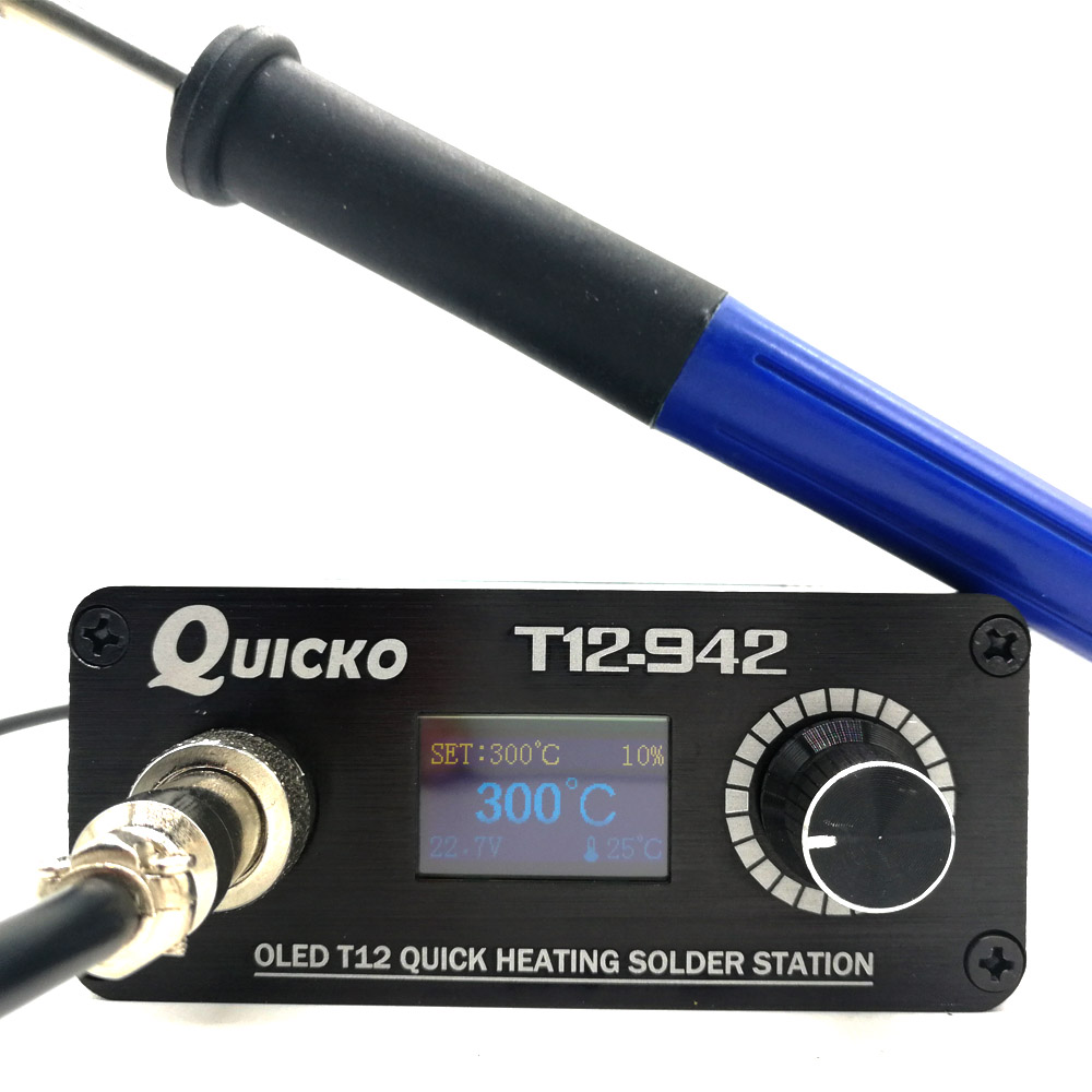 T12 Soldering Station Oled - QUICKO MINI T12 STC OLED cyfrowa