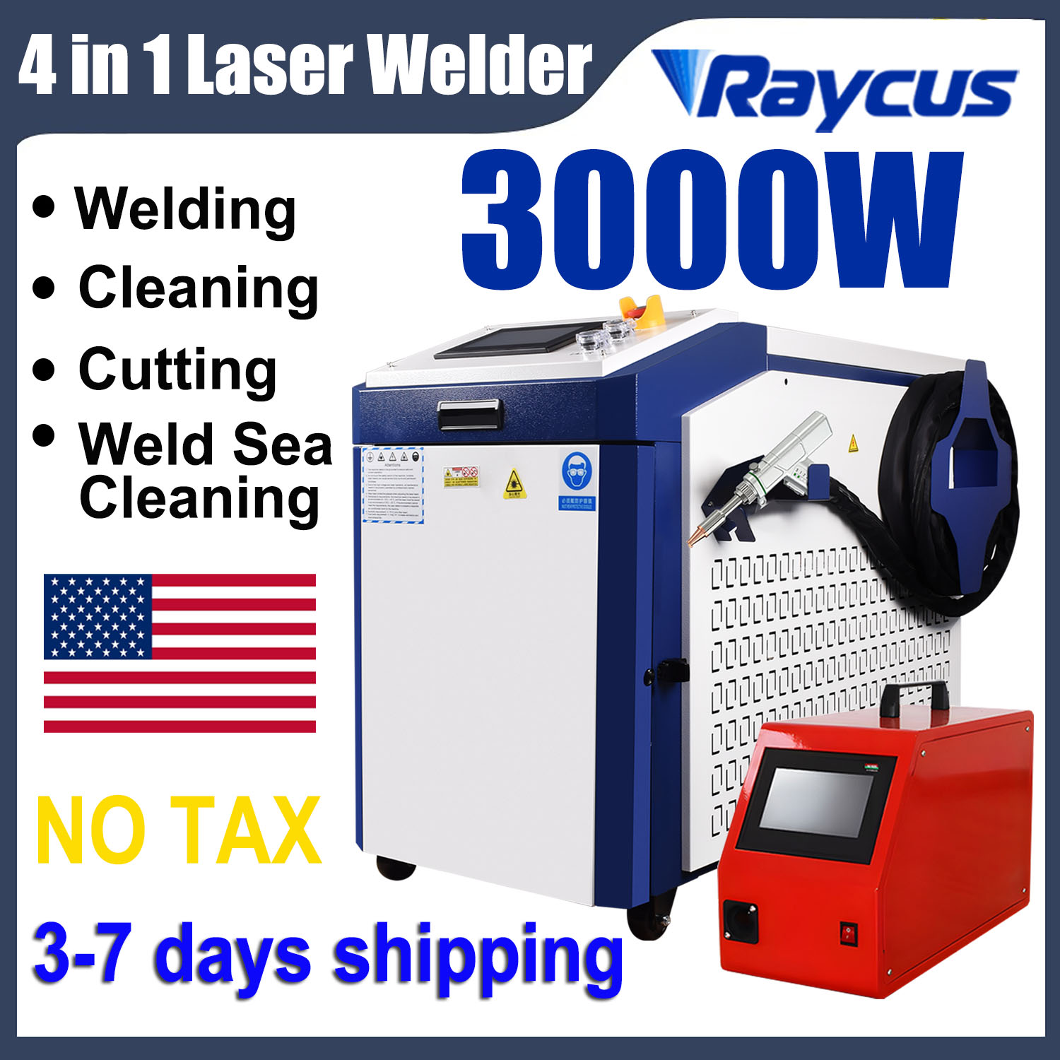 Laser Soldering Machine Handheld - Raycus 3000W Ręczna spawarka laserowa światłowodowa