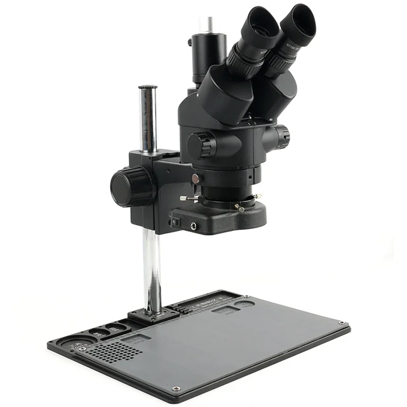 Trinocular Stereo Microscope 7X-45X - Mikroskop stereoskopowy trójokularowy z zoomem 7X-45X,