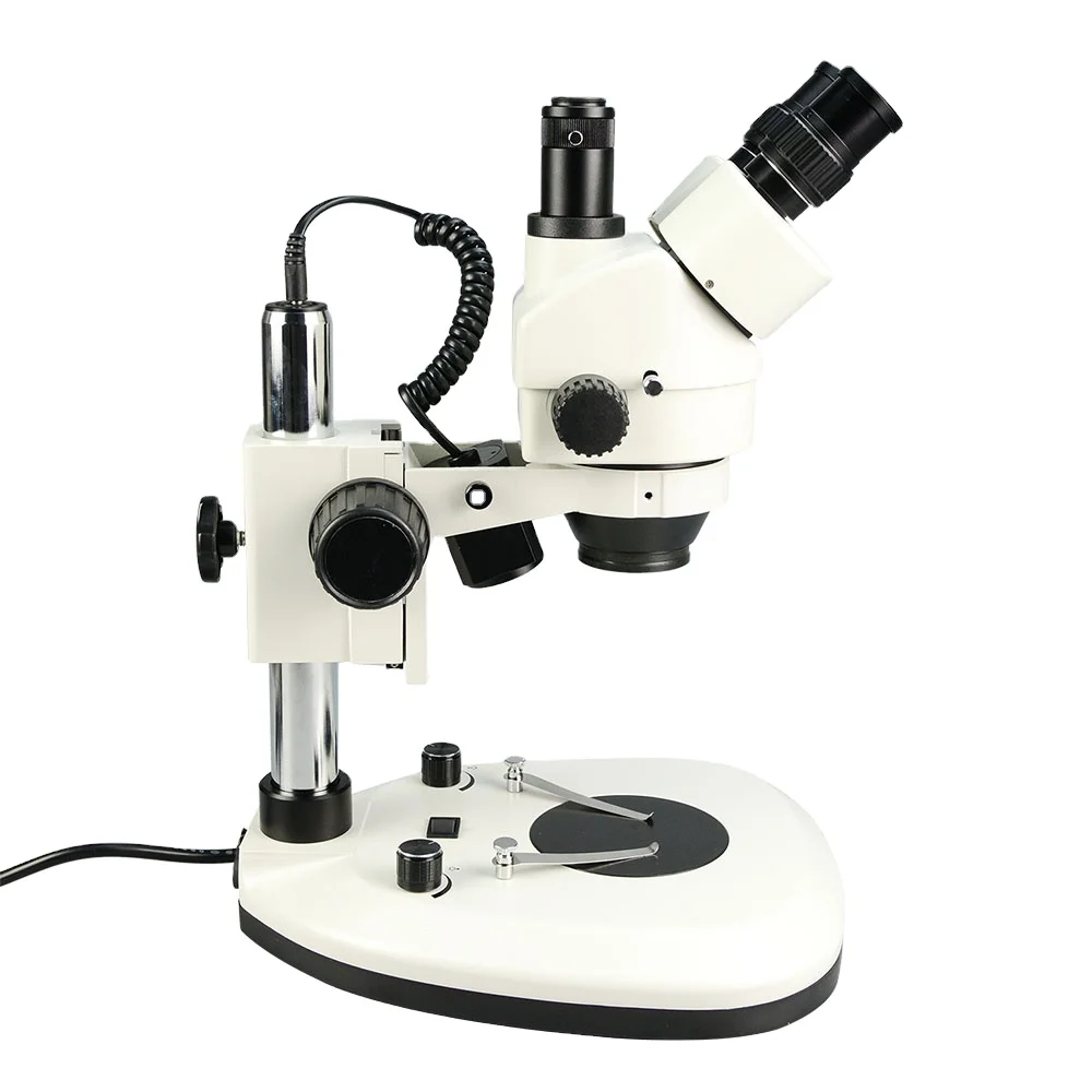 Trinocular Stereo Microscope 7X-45X - Mikroskop trójokularowy optyczny przemysłowy 7x-45x, mikroskop