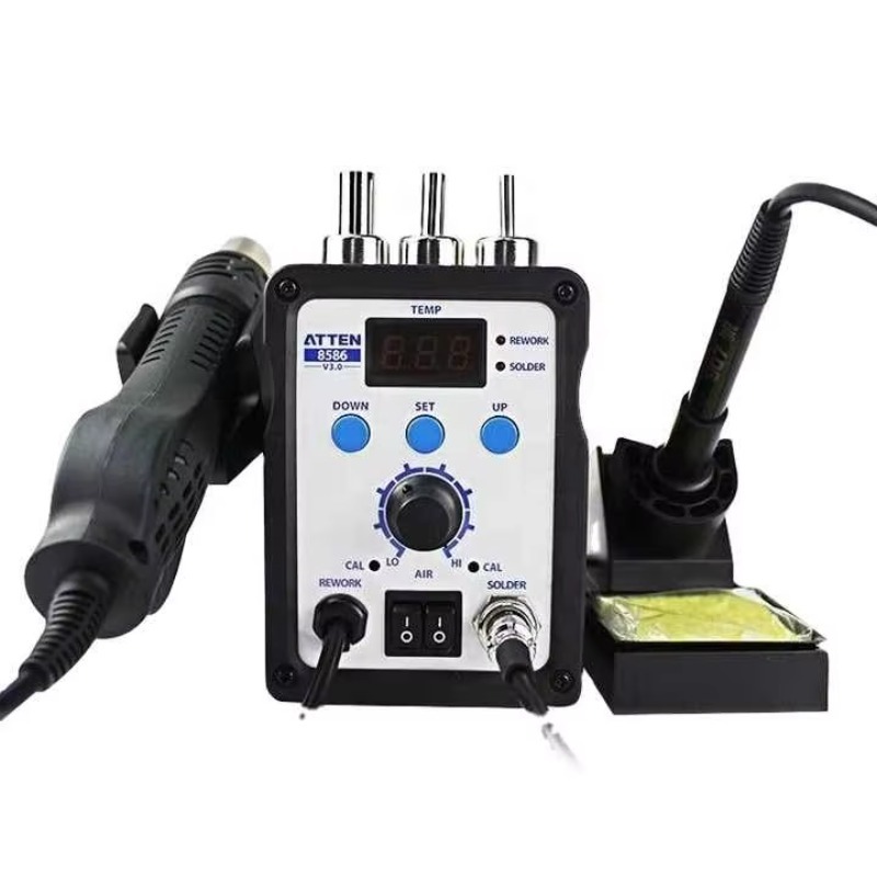 2 In 1 Soldering Rework Station 750W - ATTEN AT8586 2 w 1 750W