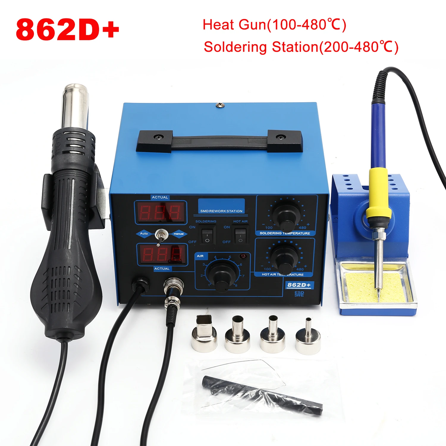 2 In 1 Soldering Rework Station 750W - Stacja lutownicza 2 w 1 750W