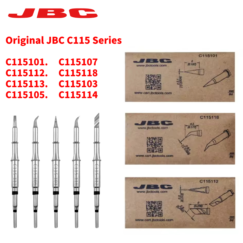 C115 Nano Soldering Iron Station - Oryginalne końcówki lutownicze JBC C115 do