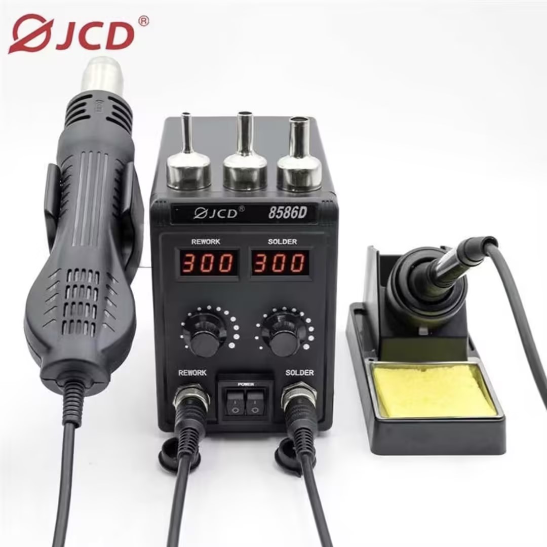 2 In 1 Soldering Rework Station 750W - JCD 8586D Stacja lutownicza 2 w