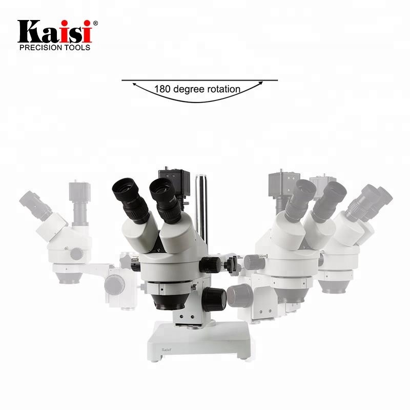 Trinocular Stereo Microscope 7X-45X - Mikroskop trójokularowy stereoskopowy VGA z zoomem