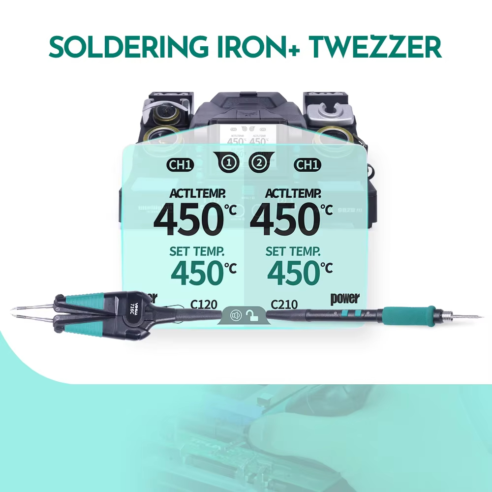 C210 Precision Soldering Station - Stacja lutownicza do naprawy komponentów SMT