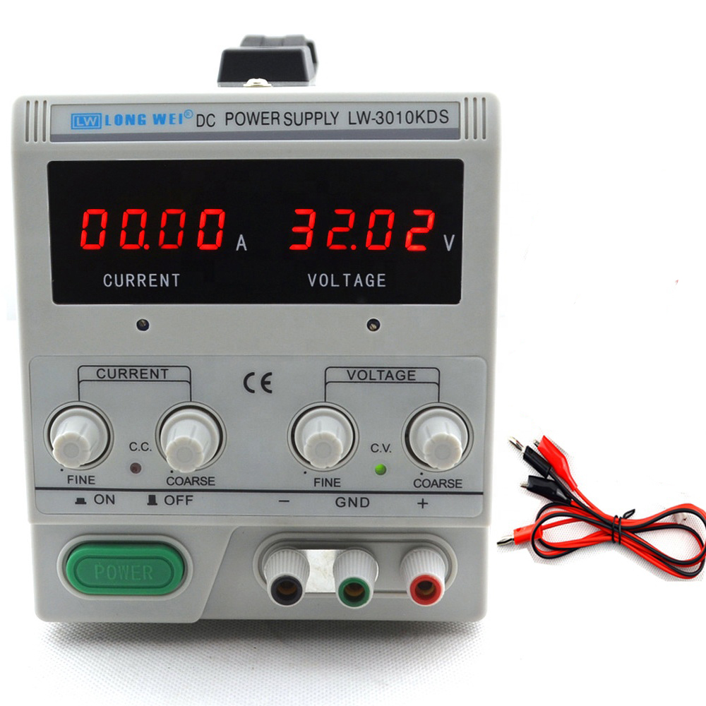High Precision Dc Power Supply 30V 10A - Precyzyjny 4-cyfrowy zasilacz laboratoryjny DC z