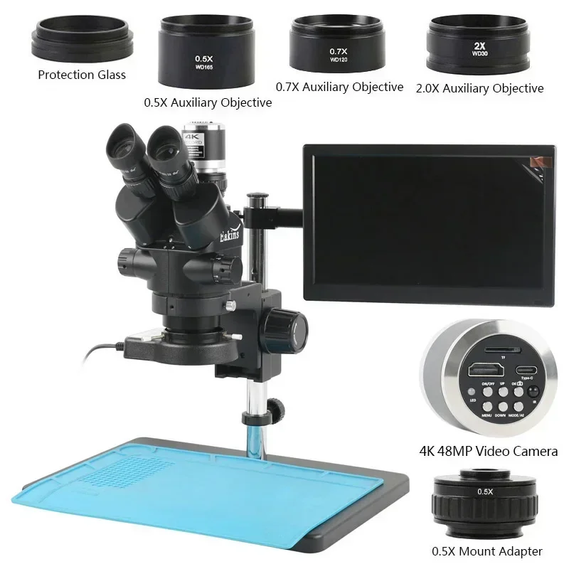 Mikroskop stereoskopowy trójok – Trinocular Stereo Microscope 7X-45X recenzja i cena