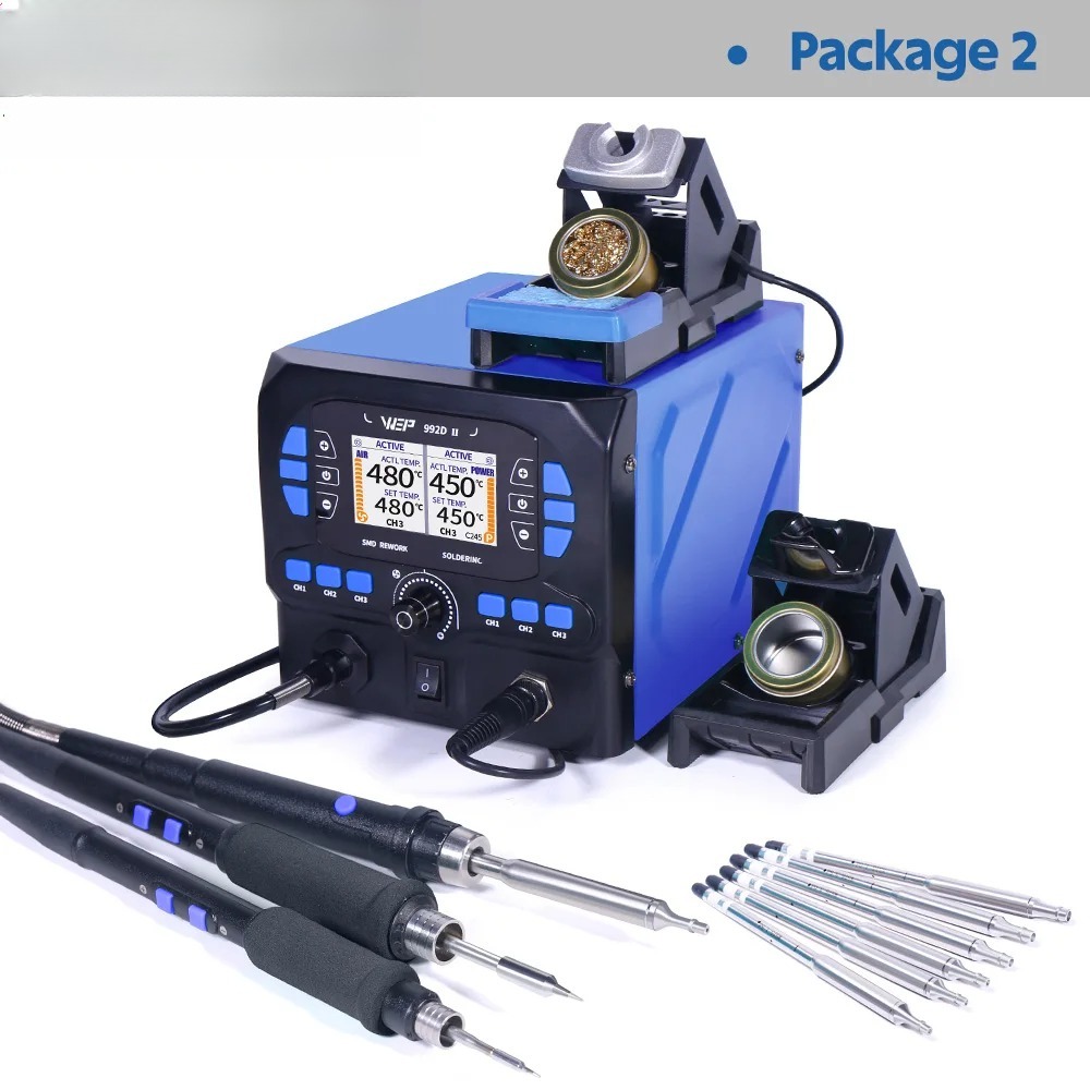 992D-II 2 w 1 Wyświetlacz LCD  – C210 Precision Soldering Station recenzja i cena