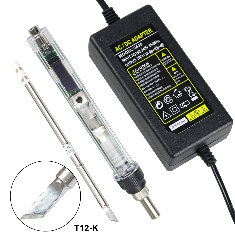 Zestaw lutownicy elektrycznej  – T12 Soldering Station Oled recenzja i cena