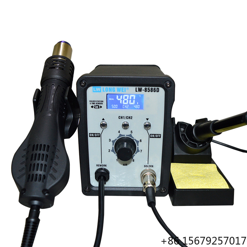LW-8586D 2 w 1 750W Opalarka 4 – 2 In 1 Soldering Rework Station 750W recenzja i cena