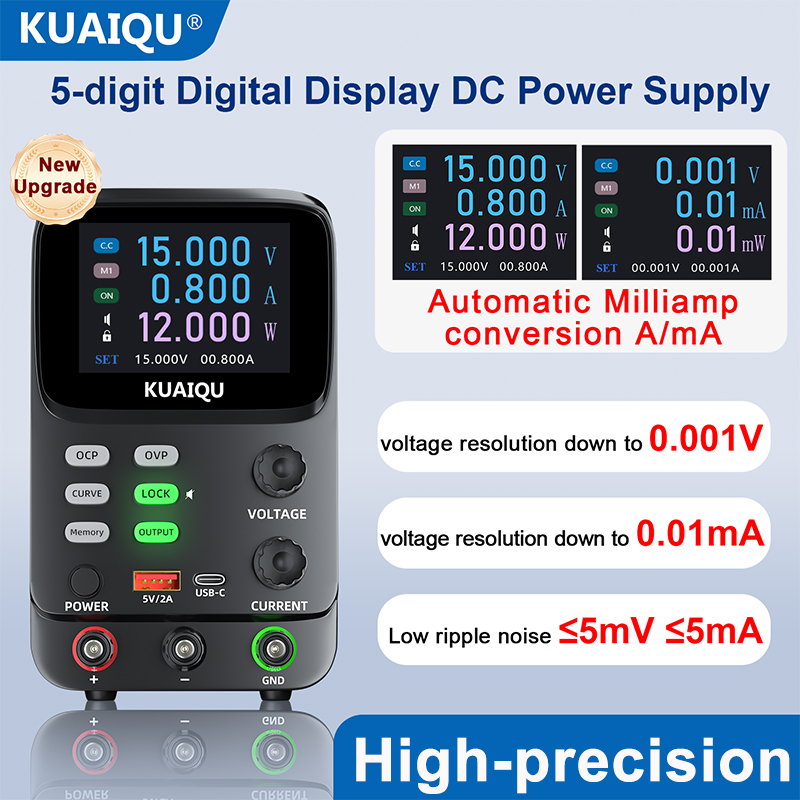 KUAIQU 5-cyfrowe ultraprecyzyj – High Precision Dc Power Supply 30V 10A recenzja i cena