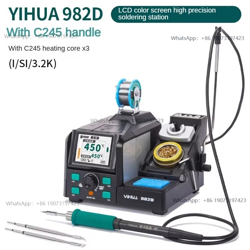 Stacja lutownicza cyfrowa 982D – C210 Precision Soldering Station recenzja i cena