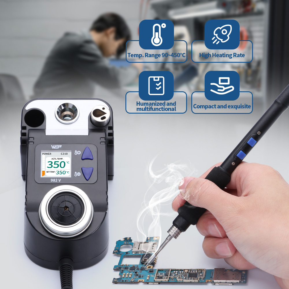 Zestaw precyzyjnego lutownika  – C210 Precision Soldering Station recenzja i cena