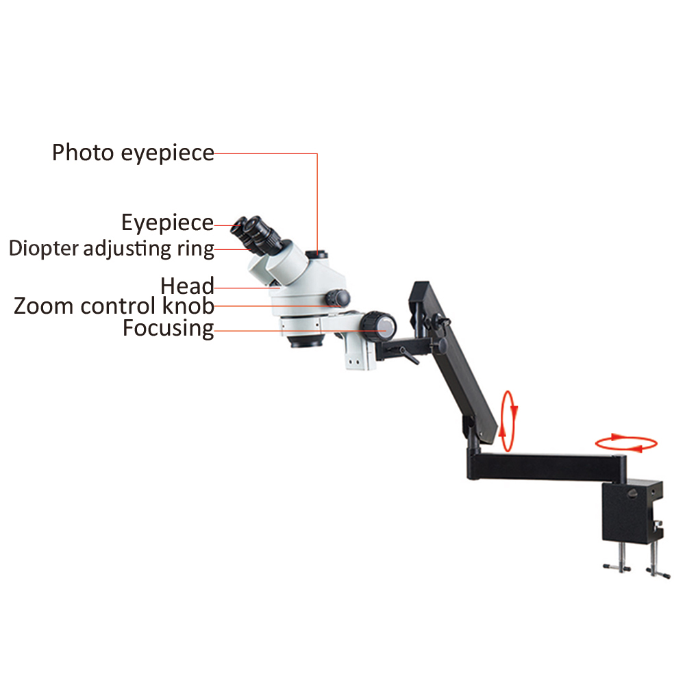 Elastyczny uchwyt mocujący do  – Trinocular Stereo Microscope 7X-45X recenzja i cena