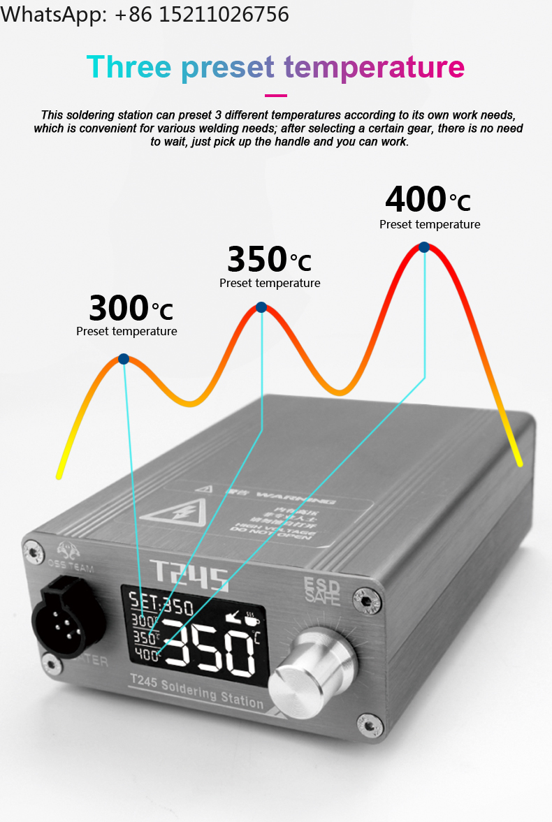 Stacja lutownicza OSS T245 130 – C245 Soldering Station 130W recenzja i cena