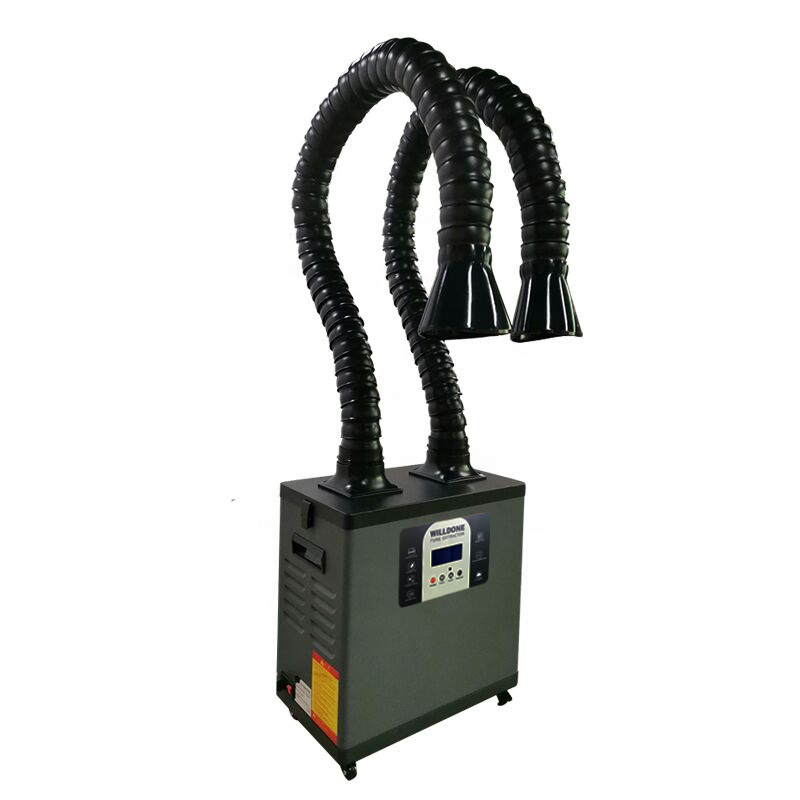 Przenośny, wysokiej mocy odsys – Fume Extractor Soldering Dual Arm recenzja i cena