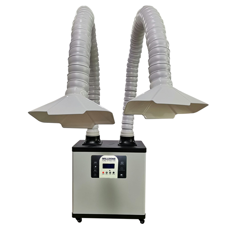 Przenośny, wysokiej mocy odsys – Fume Extractor Soldering Dual Arm recenzja i cena