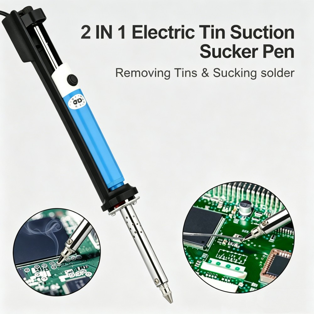 Lutownica elektryczna AC 220V, – Desoldering Pump Electric Vacuum Station recenzja i cena