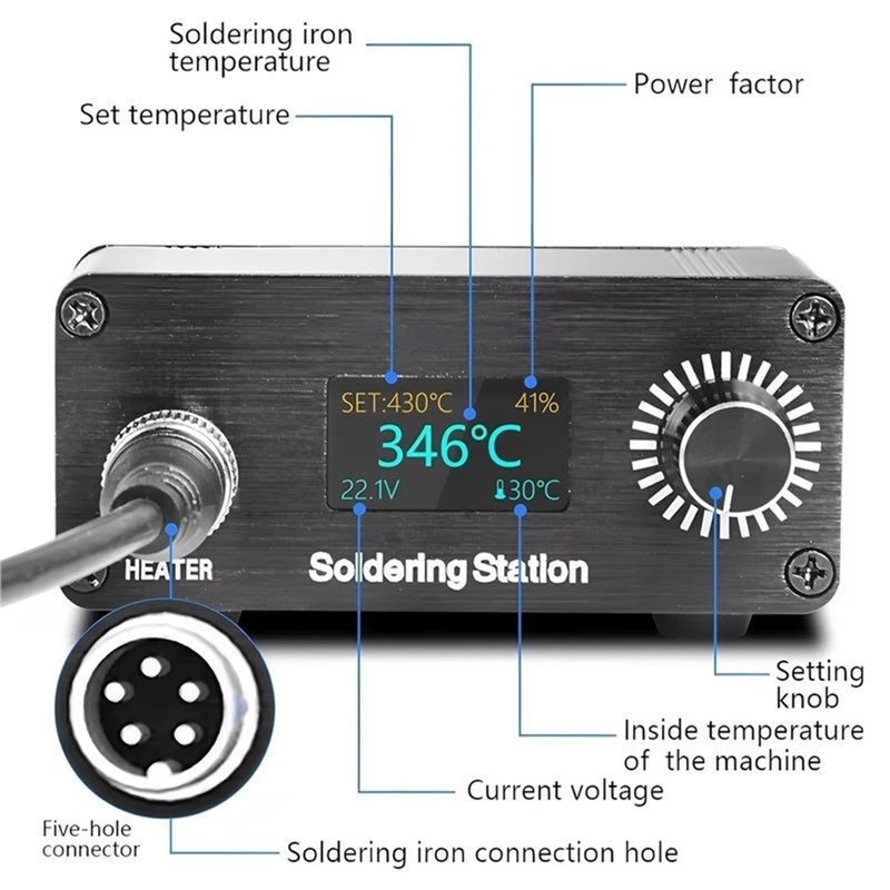 AB11-T12 Przenośna mini cyfrow – T12 Soldering Station Oled recenzja i cena