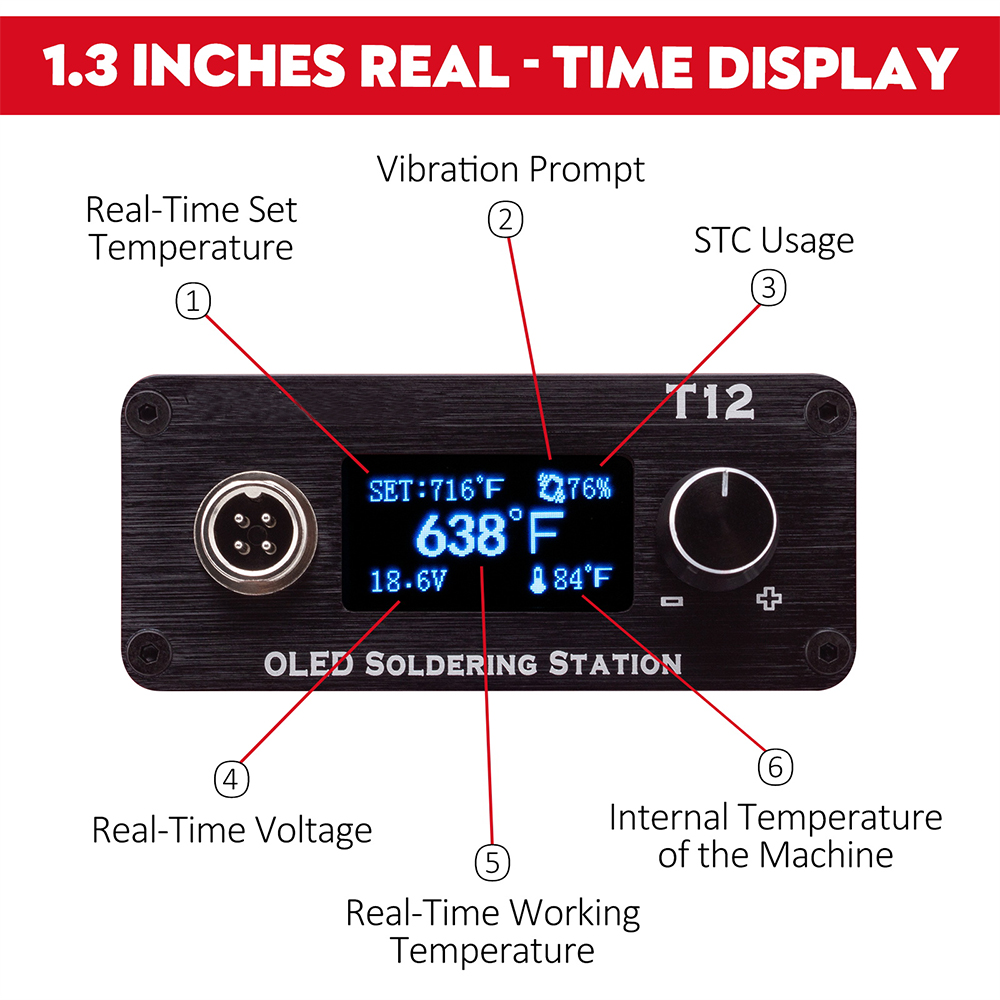 Stacja lutownicza OLED T12 reg – T12 Soldering Station Oled recenzja i cena