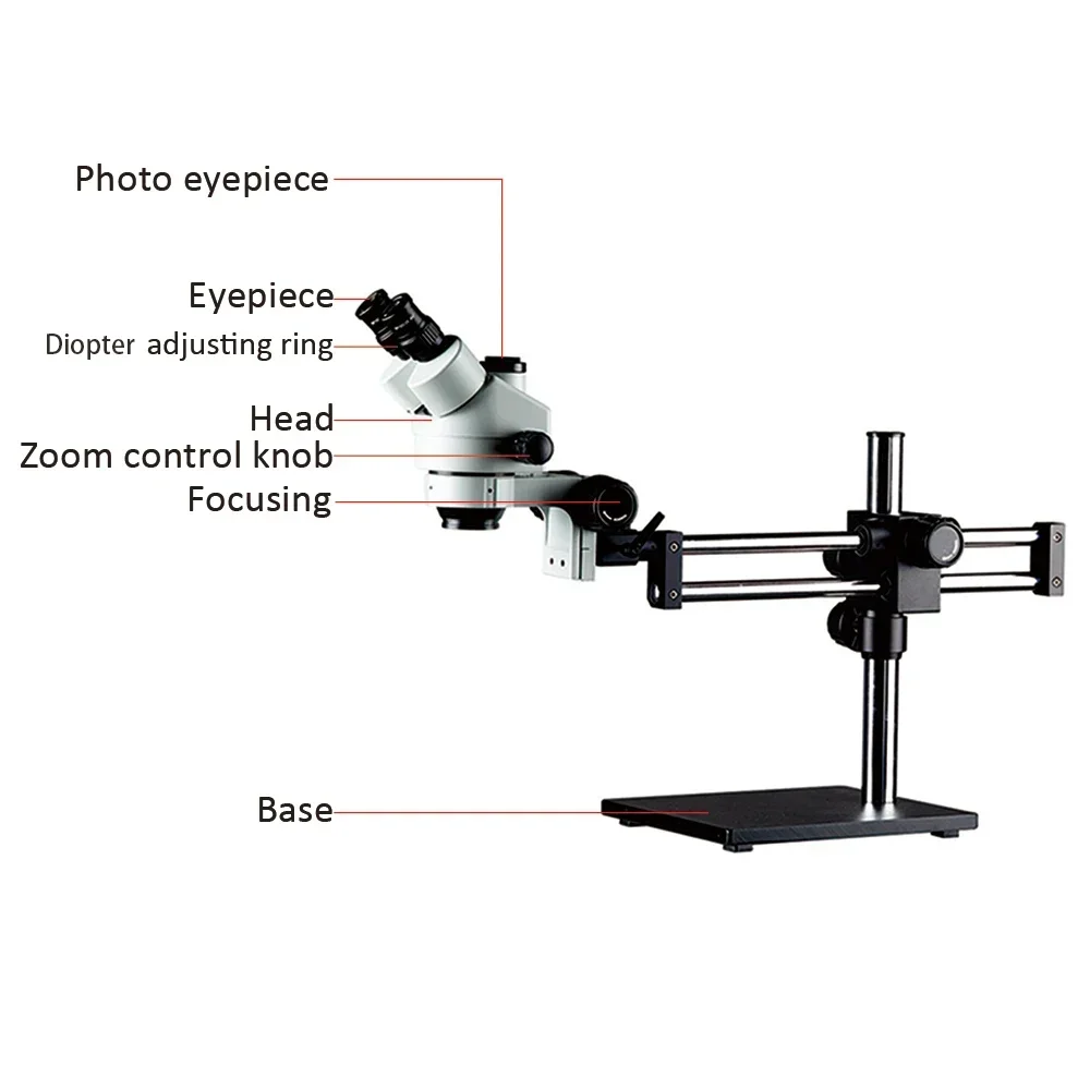 Mikroskop stereoskopowy trójok – Trinocular Stereo Microscope 7X-45X recenzja i cena