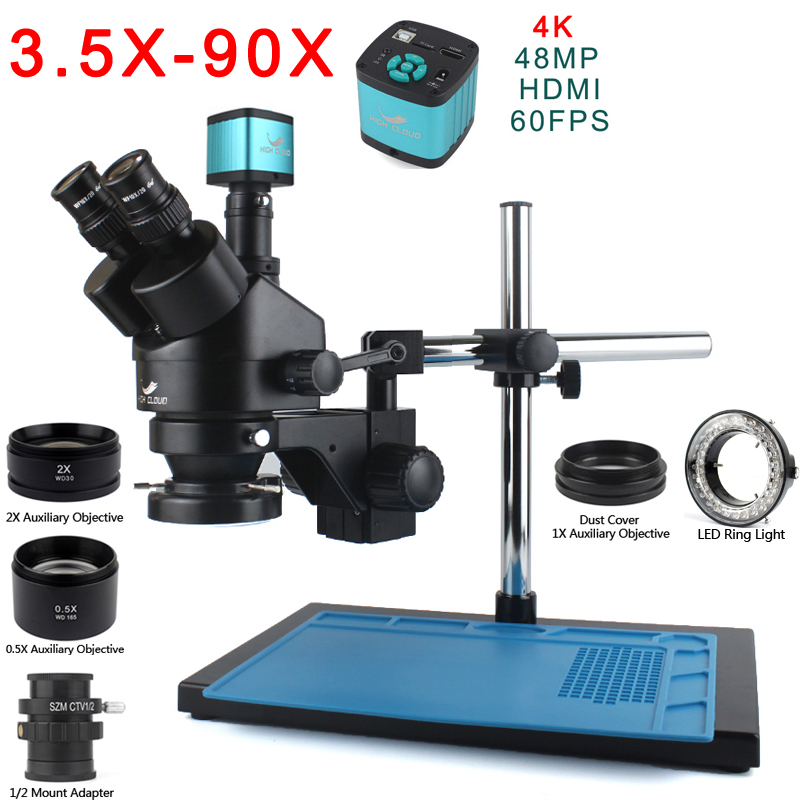 Mikroskop stereoskopowy trójok – Trinocular Stereo Microscope 7X-45X recenzja i cena