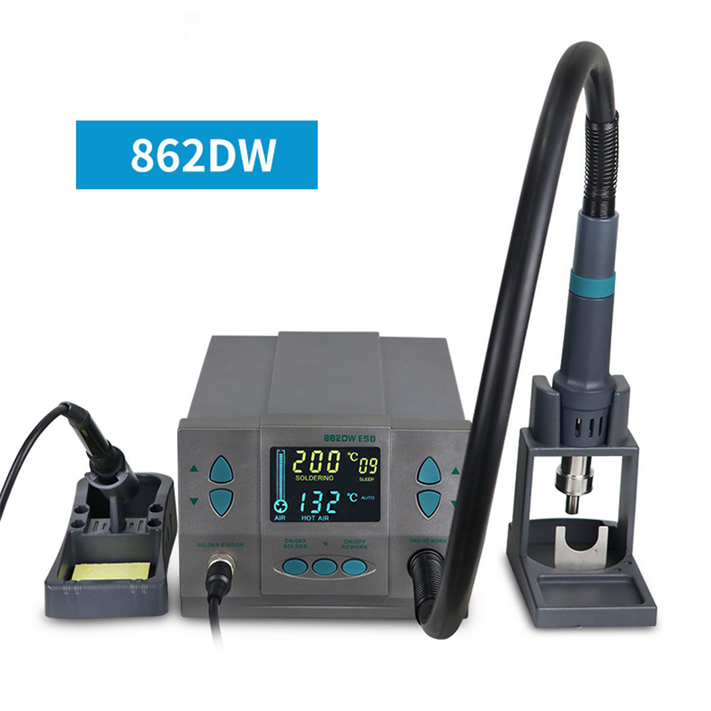 Stacje lutownicze 1000W/1300W  – Hot Air Rework Station 861Dw recenzja i cena