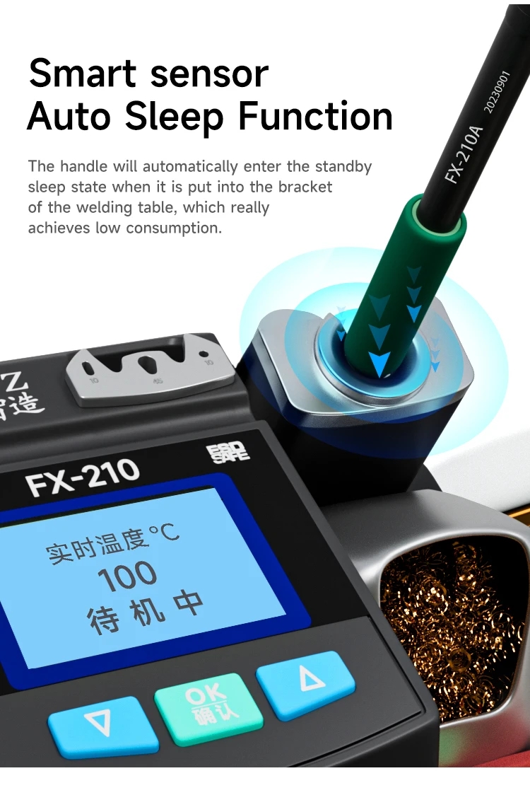 Stacja lutownicza XZZ FX-210 S – C210 Precision Soldering Station recenzja i cena