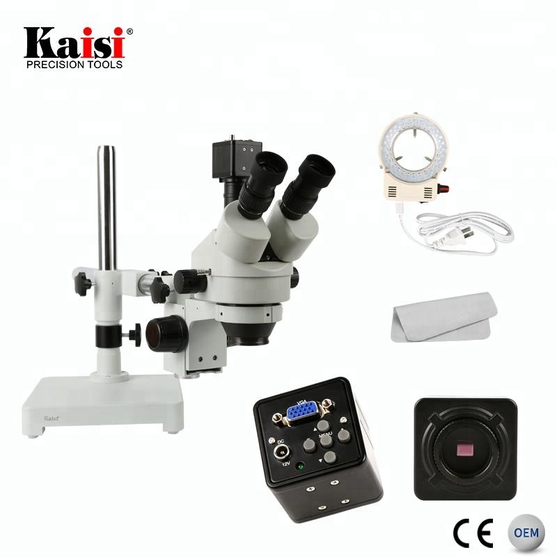 Mikroskop trójokularowy stereo – Trinocular Stereo Microscope 7X-45X recenzja i cena