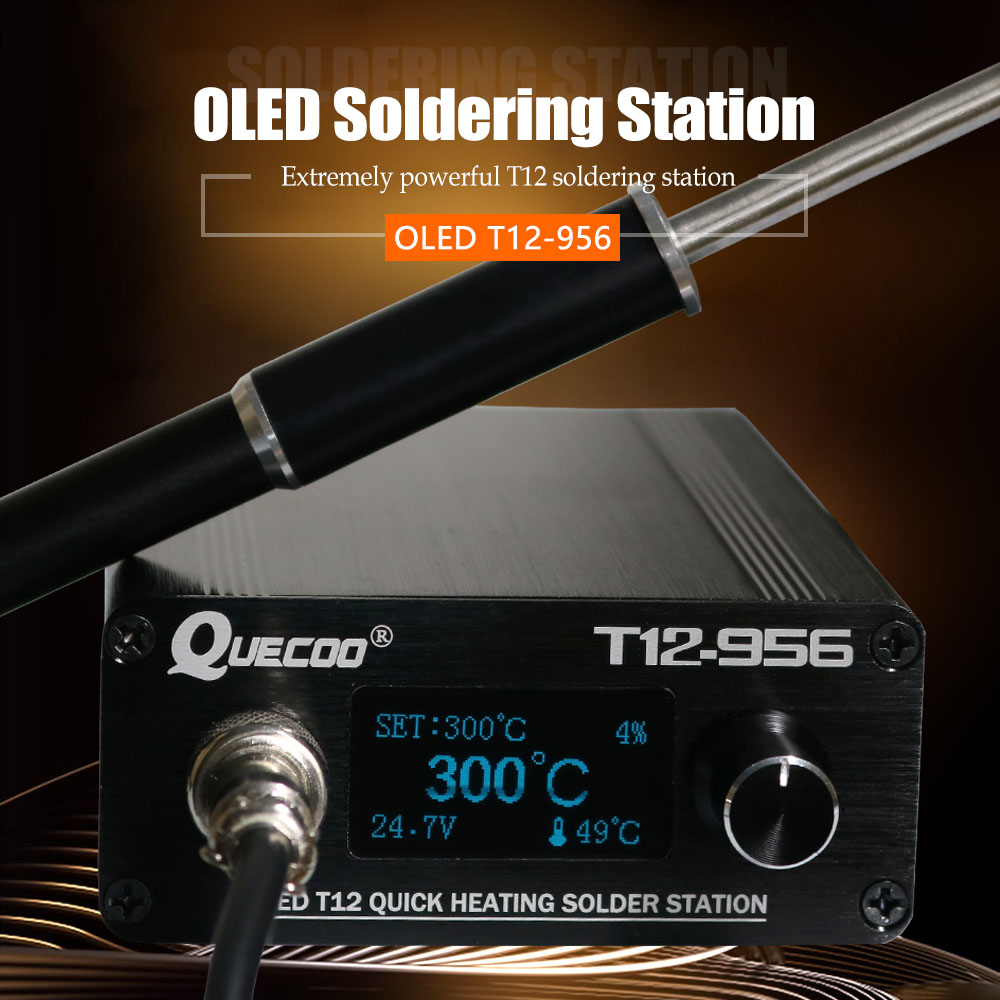 Cyfrowa stacja lutownicza QUEC – T12 Soldering Station Oled recenzja i cena