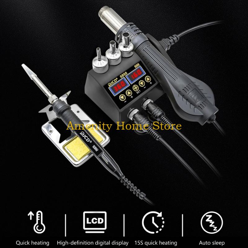 F26C 2 w 1 lutownica Stacja sp – 2 In 1 Soldering Rework Station 750W recenzja i cena